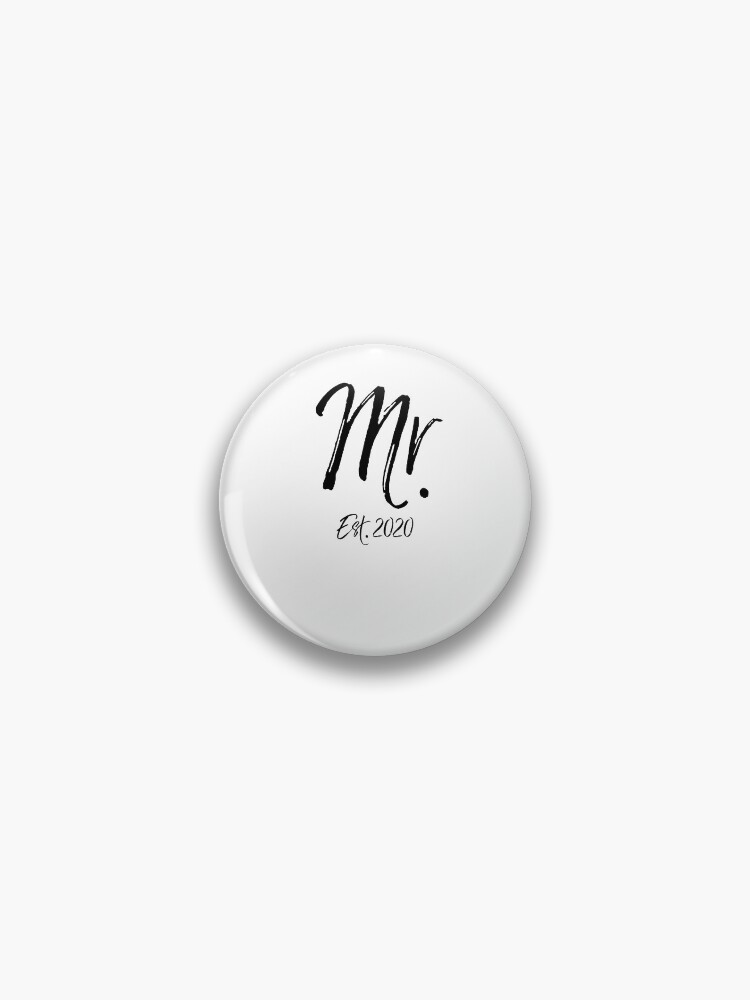 Thumbnail 1 von 3, Button, Mr. Est. 2020 Matching Bride & Groom Gifts designt und verkauft von TNDesignStudio.