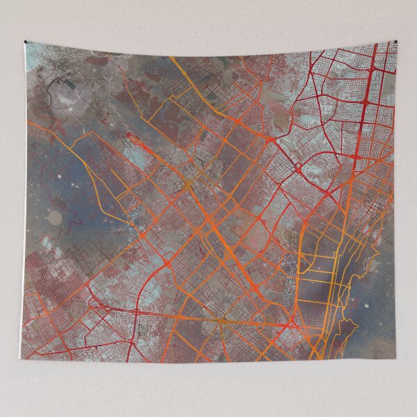 Item preview, Bogota Colombia Street Map Art Watercolor Urban designed and sold by IvonDesign.