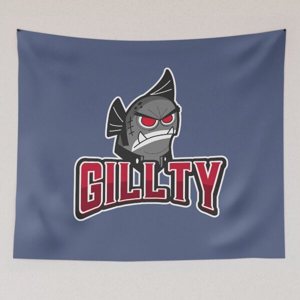 Item preview, Gillty - Tropical Ornamental Fellony Scar Teeth Gangster Aquarium Fish Merch b/w designed and sold by TheAplus.