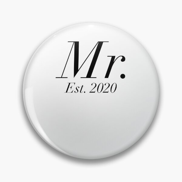 Artikelvorschau, Wedding Gift Mr. Est. 2020 Matching Bride & Groom Gifts entworfen und verkauft von TNDesignStudio.