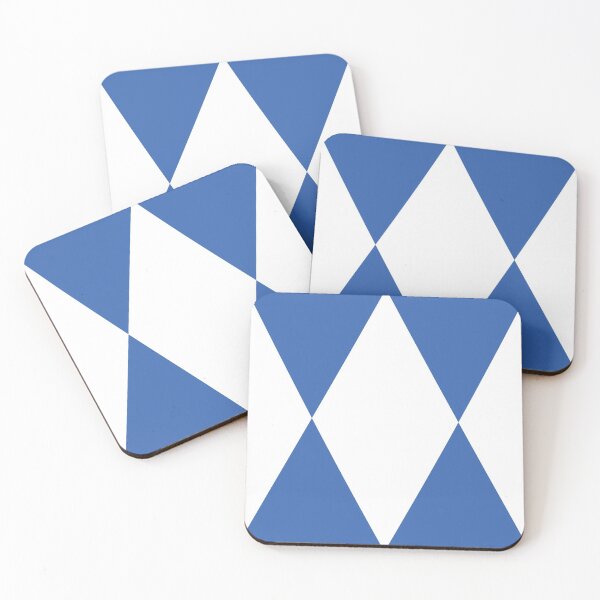 Item preview, Blue cheques triangle pattern designed and sold by zcabask.