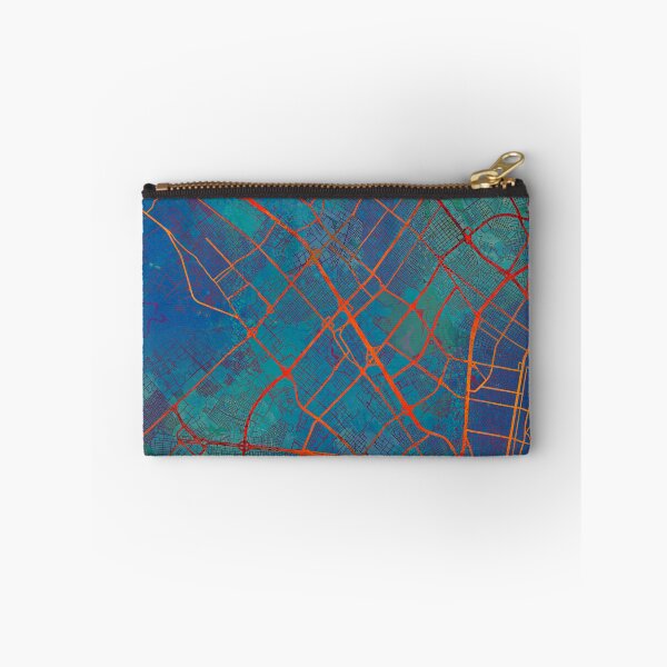Item preview, Bogota Colombia Street Map Art Watercolor Apocalyptic Blue designed and sold by IvonDesign.