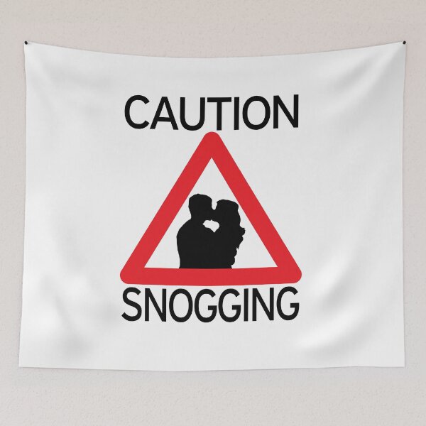 Item preview, Caution Snogging Road Sign Kissing  designed and sold by KristopherBel.