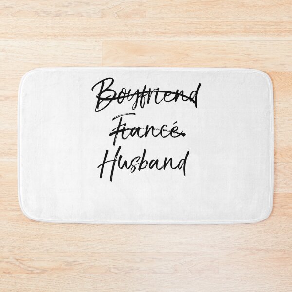 Artikelvorschau, Boyfriend & Fiancé Marked Out Husband Wedding Gift Matching Bridal Party Gifts entworfen und verkauft von TNDesignStudio.
