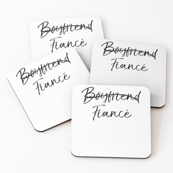 Artikelvorschau, Boyfriend Marked Out Fiancé Engagement Gift Matching Bridal Party Gifts entworfen und verkauft von TNDesignStudio.