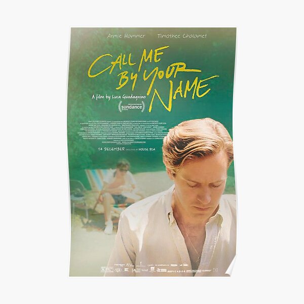 Call Me By Your Name Film Poster By Bazilebetty Redbubble