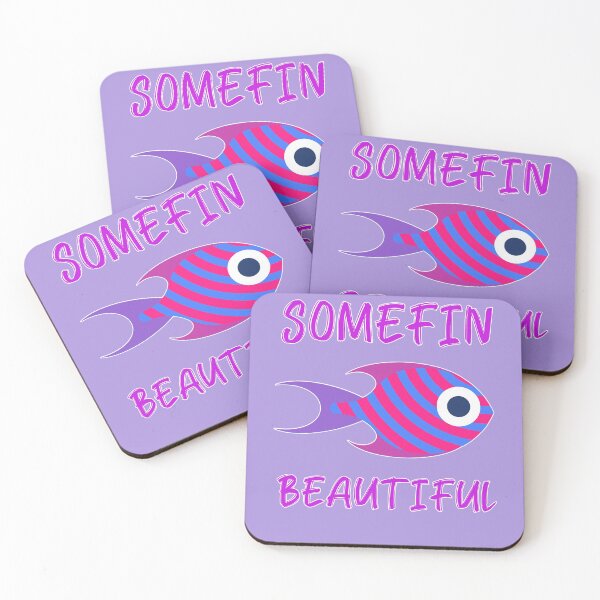 Item preview, Somefin Beautiful - Tropical Ornamental Aquarium Fish Merch Pink designed and sold by TheAplus.
