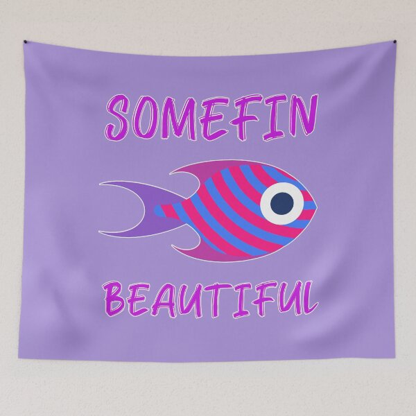 Item preview, Somefin Beautiful - Tropical Ornamental Aquarium Fish Merch Pink designed and sold by TheAplus.