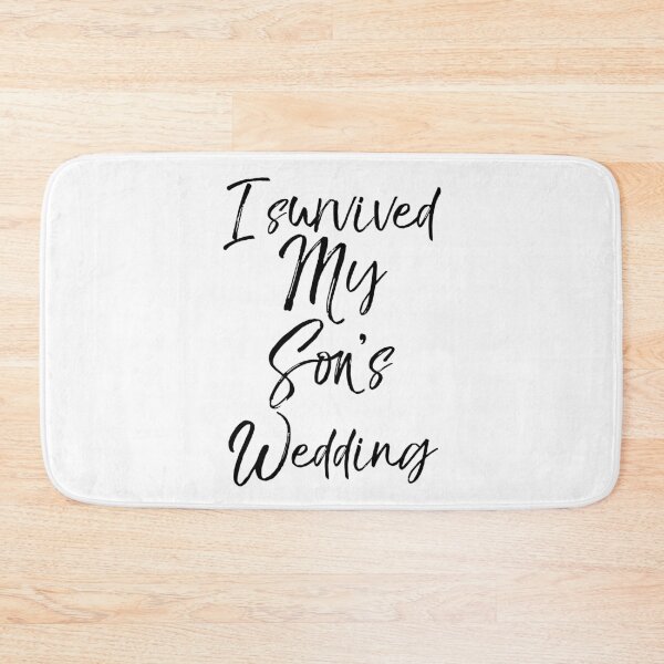 Artikelvorschau, Cute I Survived My Son's Wedding Matching Bridal Party Gifts entworfen und verkauft von TNDesignStudio.