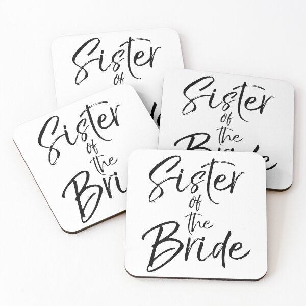 Artikelvorschau, Cute Sister of the Bride Matching Bridal Party Gifts entworfen und verkauft von TNDesignStudio.
