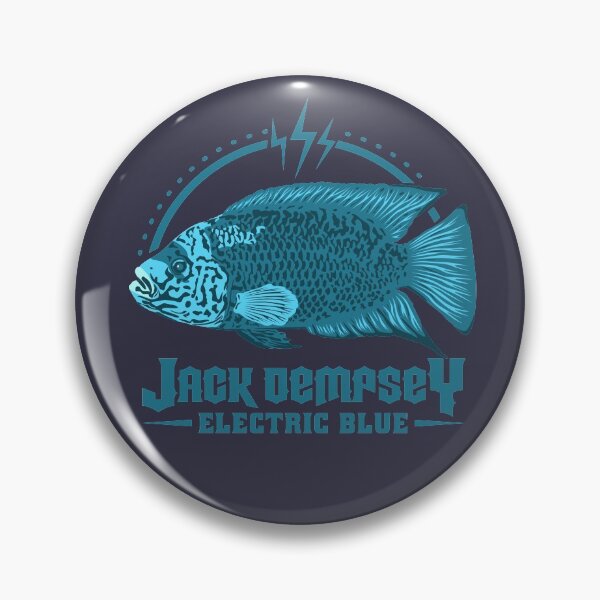 Item preview, Jack Demsey Electric Blue Cichlid – Cichlasoma Aquarium Fish Merch designed and sold by TheAplus.