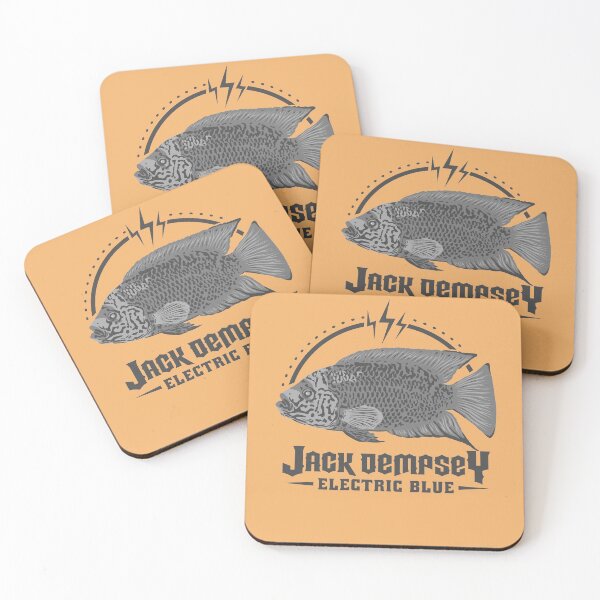 Item preview, Jack Demsey Electric Blue Cichlid – Cichlasoma Aquarium Fish Merch b/w designed and sold by TheAplus.