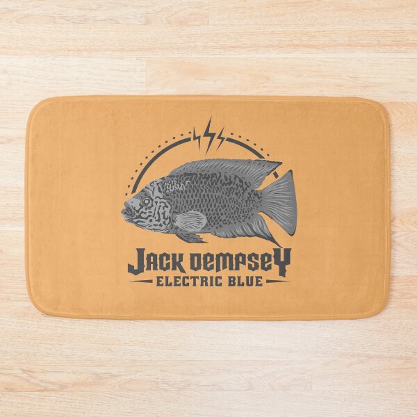 Item preview, Jack Demsey Electric Blue Cichlid – Cichlasoma Aquarium Fish Merch b/w designed and sold by TheAplus.