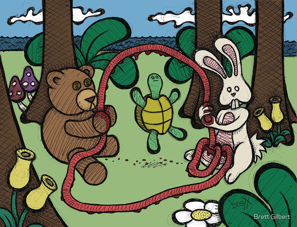 Teddy Bear and Bunny - Jump Rope by Brett Gilbert
