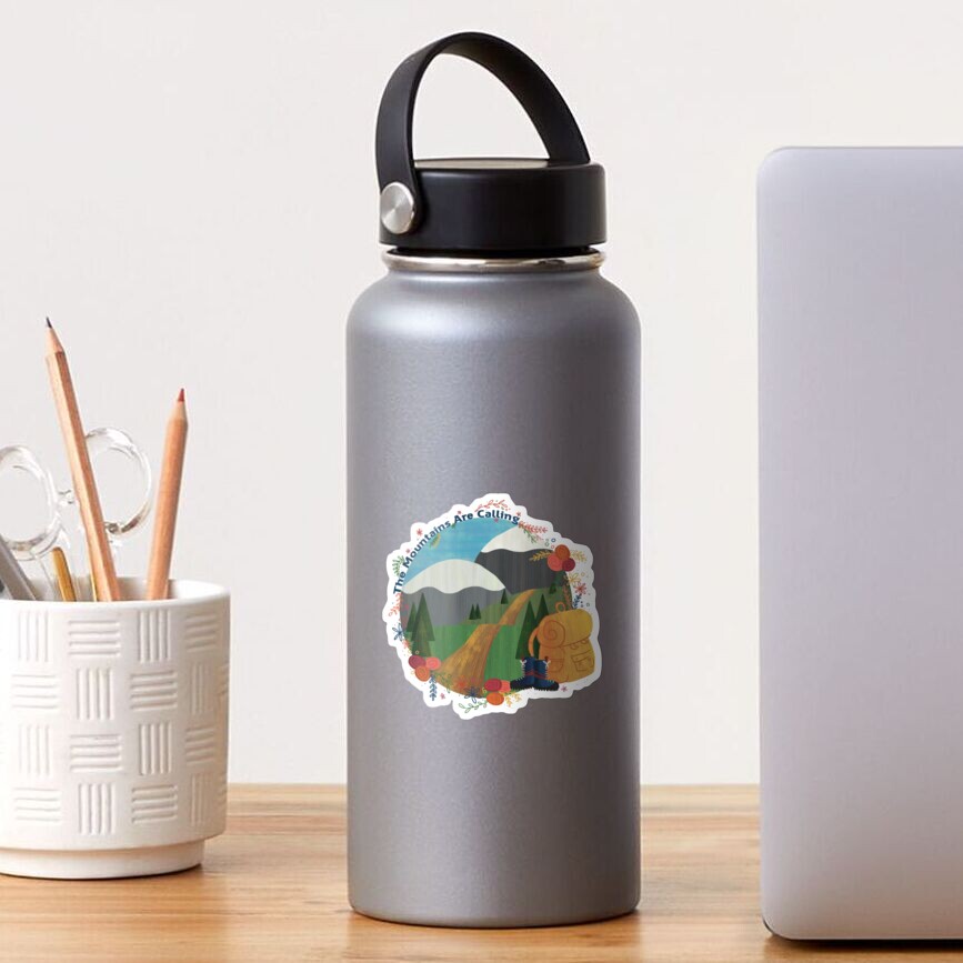 The Mountains Are Calling - Hike Sticker