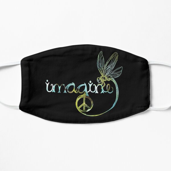 Dragonfly Imagine Hippie For Women Men Flat Mask