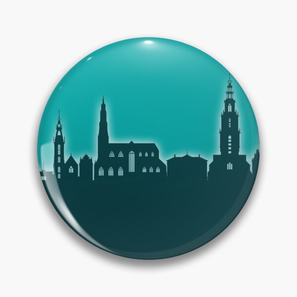 Item preview, Groningen The Netherlands Skyline designed and sold by ArtPrints.