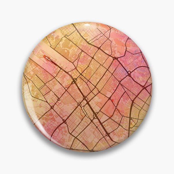 Item preview, Bogota Colombia Street Map Art Watercolor Magma Day designed and sold by IvonDesign.