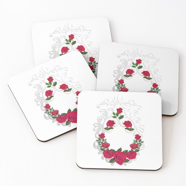 Item preview, Red roses on paper cut luxury frame designed and sold by WeeraS.