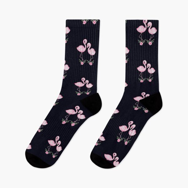 Item preview, Pink Watercolor Flamingos in Green Leaves designed and sold by madtoyman.