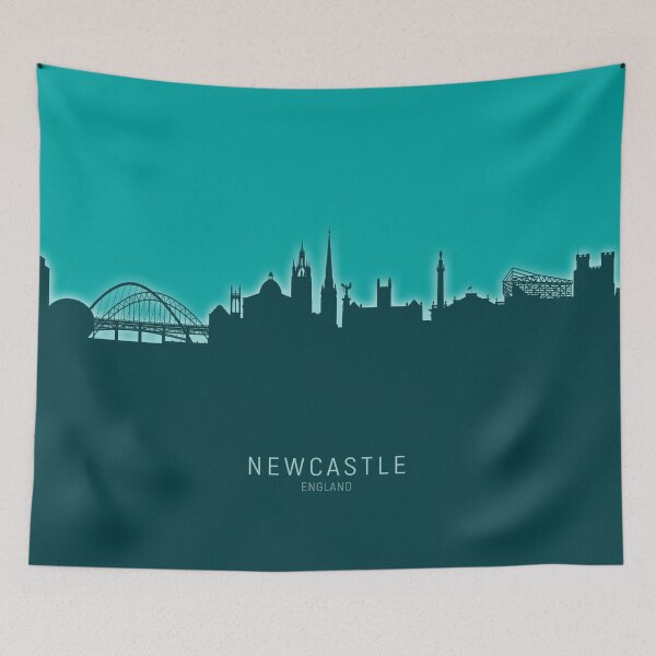 Artikelvorschau, Newcastle England Skyline entworfen und verkauft von ArtPrints.