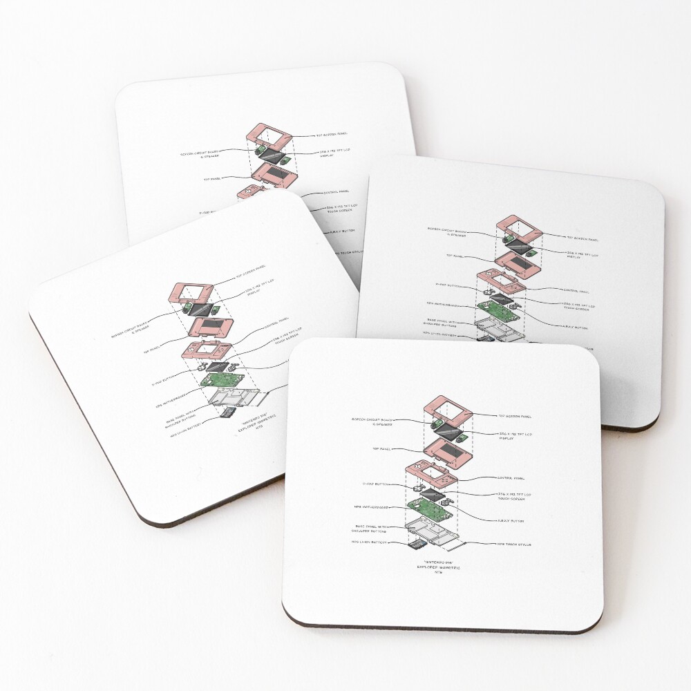 NINTENDO DS Coasters (Set of 4)