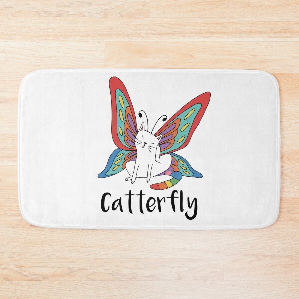 Item preview, Cute Catterfly Cat Butterfly Pun designed and sold by Freid.