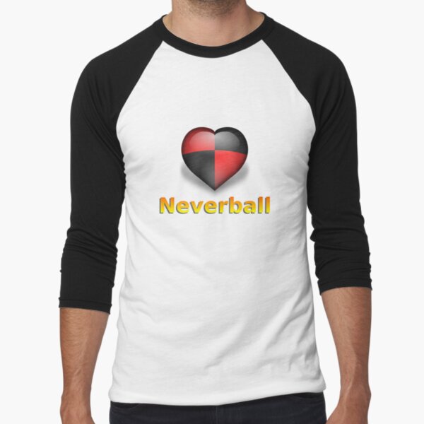 Neverheart (Red) Baseball ¾ Sleeve T-Shirt
