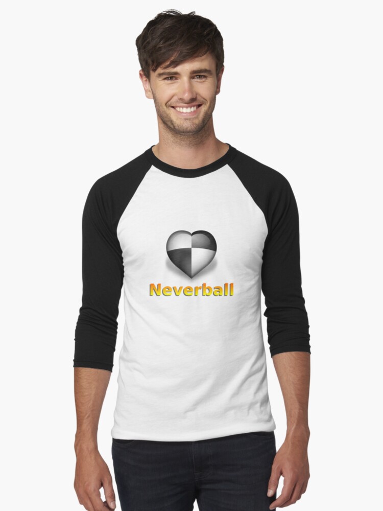 Thumbnail 1 of 3, Baseball ¾ Sleeve T-Shirt, Neverheart (White) designed and sold by Josh Bush.