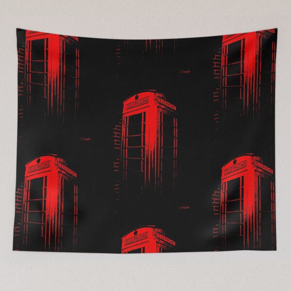 Item preview, Telephone Booth Red Ink designed and sold by Nature and Landscapes.