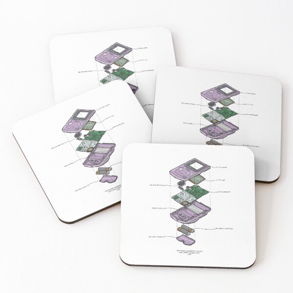 GAMEBOY COLOR Coasters (Set of 4)