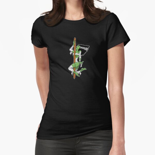 Poledancing bride Fitted T-Shirt