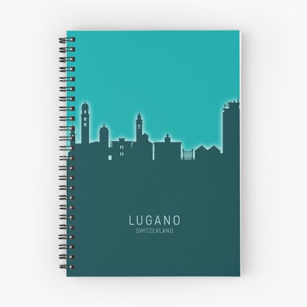 Item preview, Lugano Switzerland Skyline designed and sold by ArtPrints.