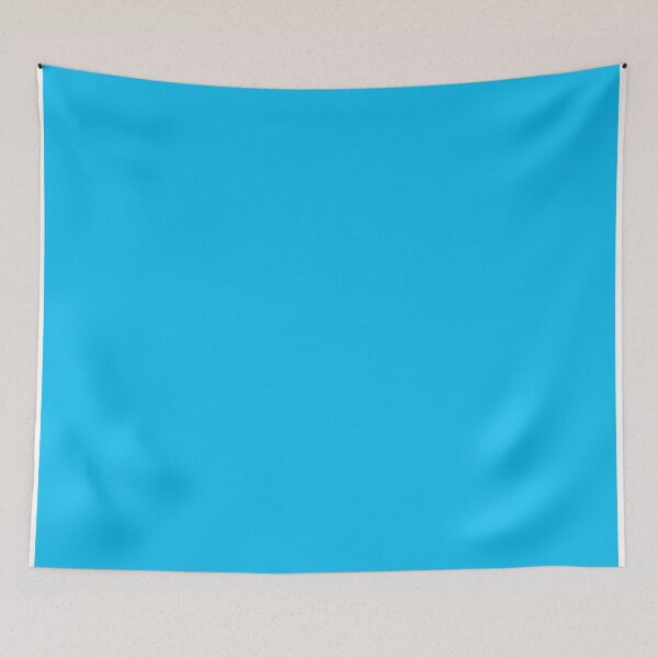 Item preview, blue light - turquoise pattern plain color designed and sold by SketchyDuette.