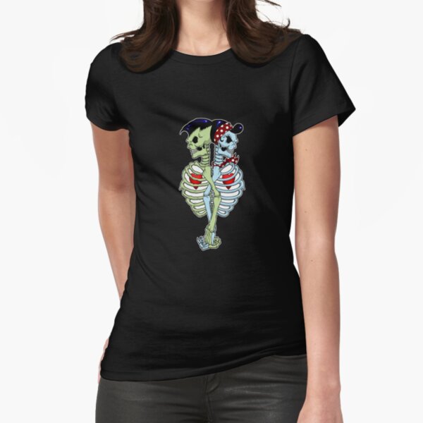 Psychobilly couple Fitted T-Shirt