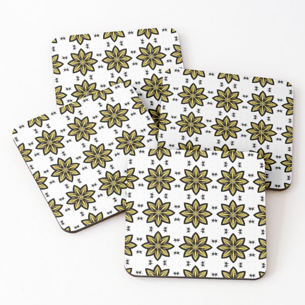 Item preview, Tessellating. Geometrical. Repeating. Black, White and Yellow Pattern  designed and sold by shirtdan.