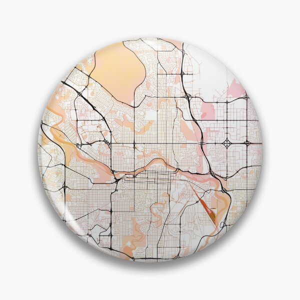 Item preview, Calgary Canada Street Map Art Watercolor Color designed and sold by IvonDesign.
