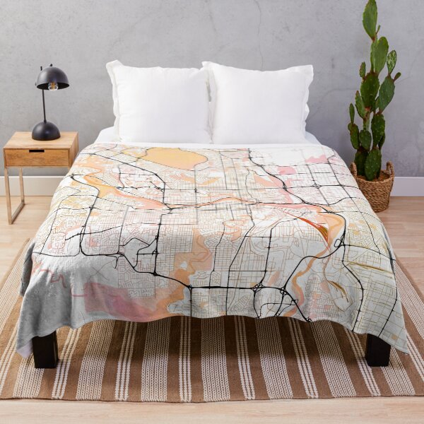 Item preview, Calgary Canada Street Map Art Watercolor Color designed and sold by IvonDesign.