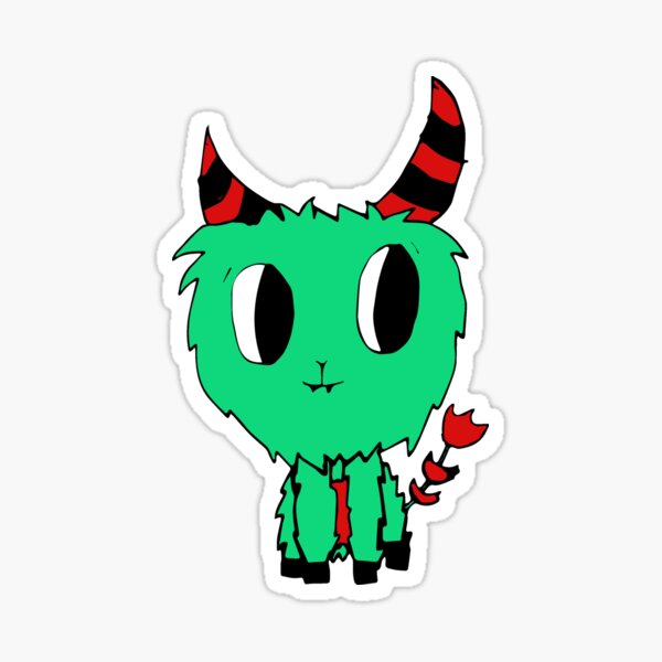 Sticker Kleines Grunes Monster Redbubble