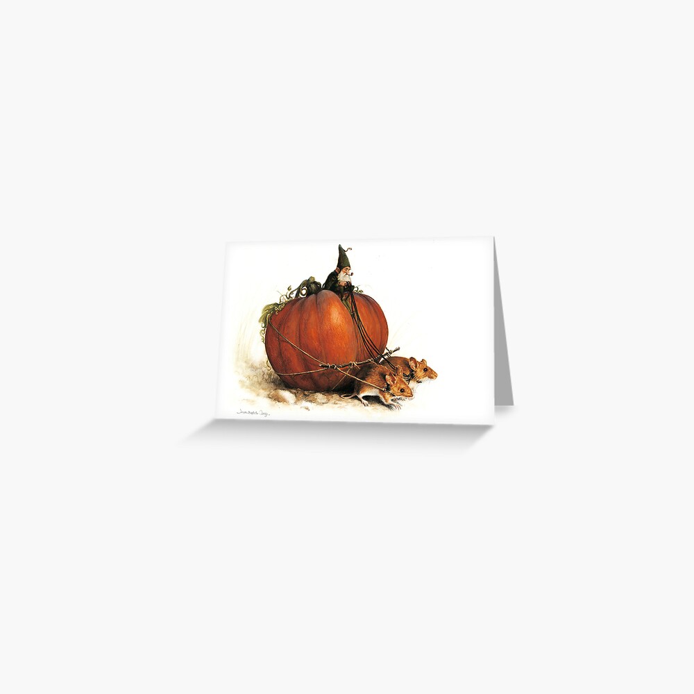 Pumpkin Goblin Greeting Card