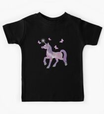 Lilic Unicorn and Butterflies Kids Tee