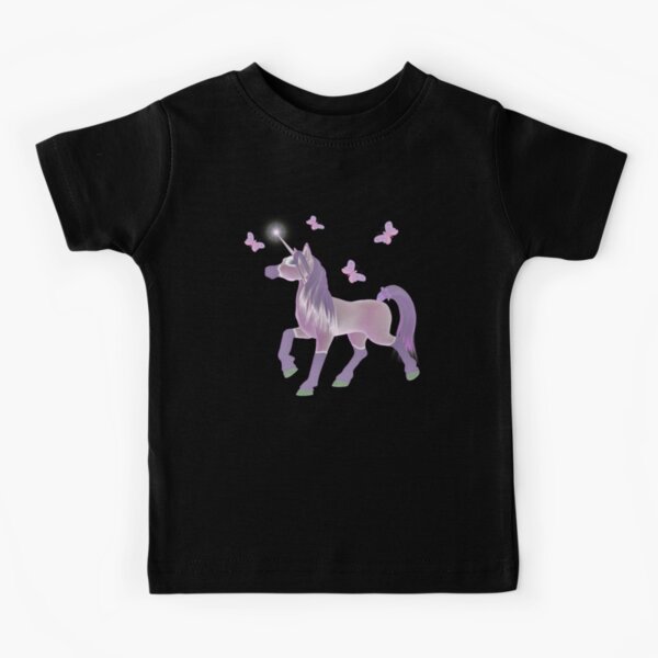 Lilic Unicorn and Butterflies Kids T-Shirt