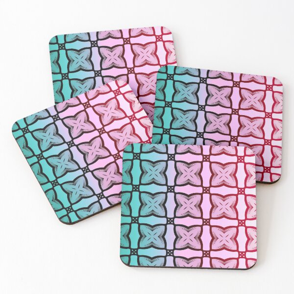 Item preview, Tessellating. Geometrical. Repeating. Blue to Pink Transition Pattern  designed and sold by shirtdan.