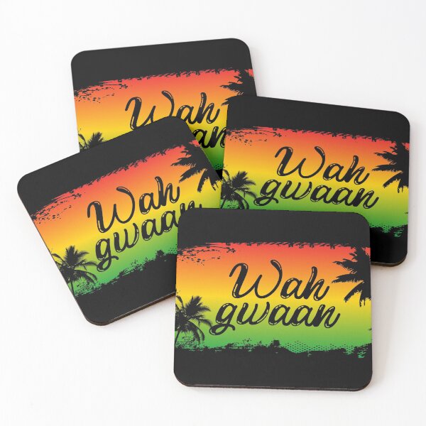 Item preview, Wah Gwaan Jamaican Hello Slang Quote designed and sold by HotHibiscus.