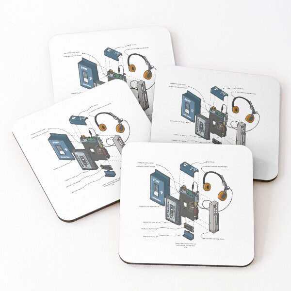 SONY WALKMAN Coasters (Set of 4)