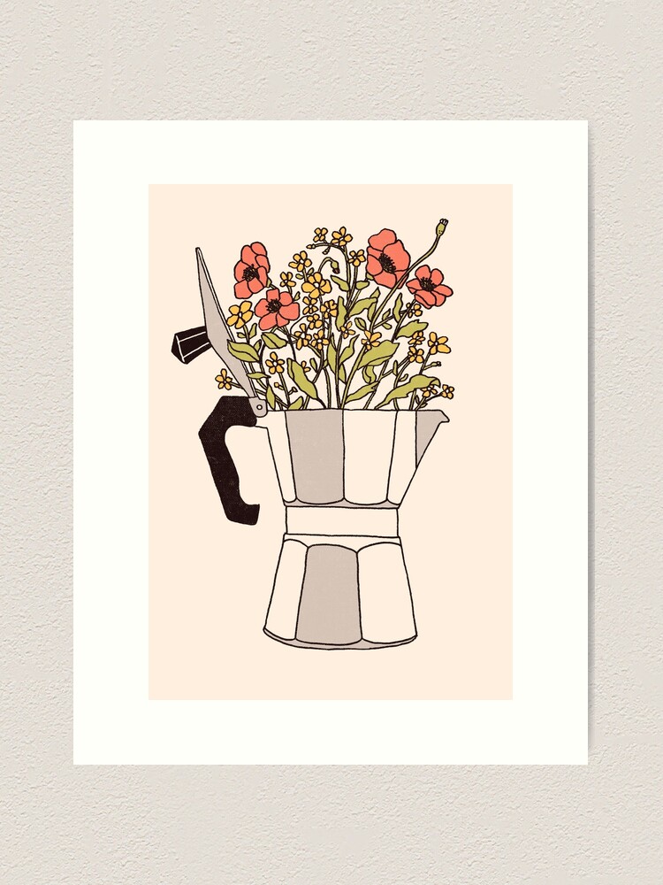 Alternate view of Moka Flowers Art Print