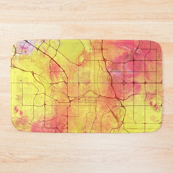 Item preview,  Calgary Canada Street Map Art Watercolor Magma Eruption designed and sold by IvonDesign.