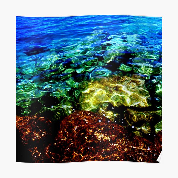 Greek Sea Water Edit Poster