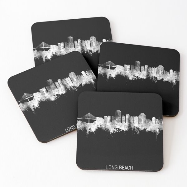 Item preview, Long Beach California Skyline designed and sold by ArtPrints.