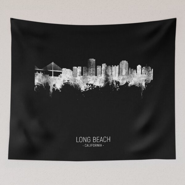 Item preview, Long Beach California Skyline designed and sold by ArtPrints.